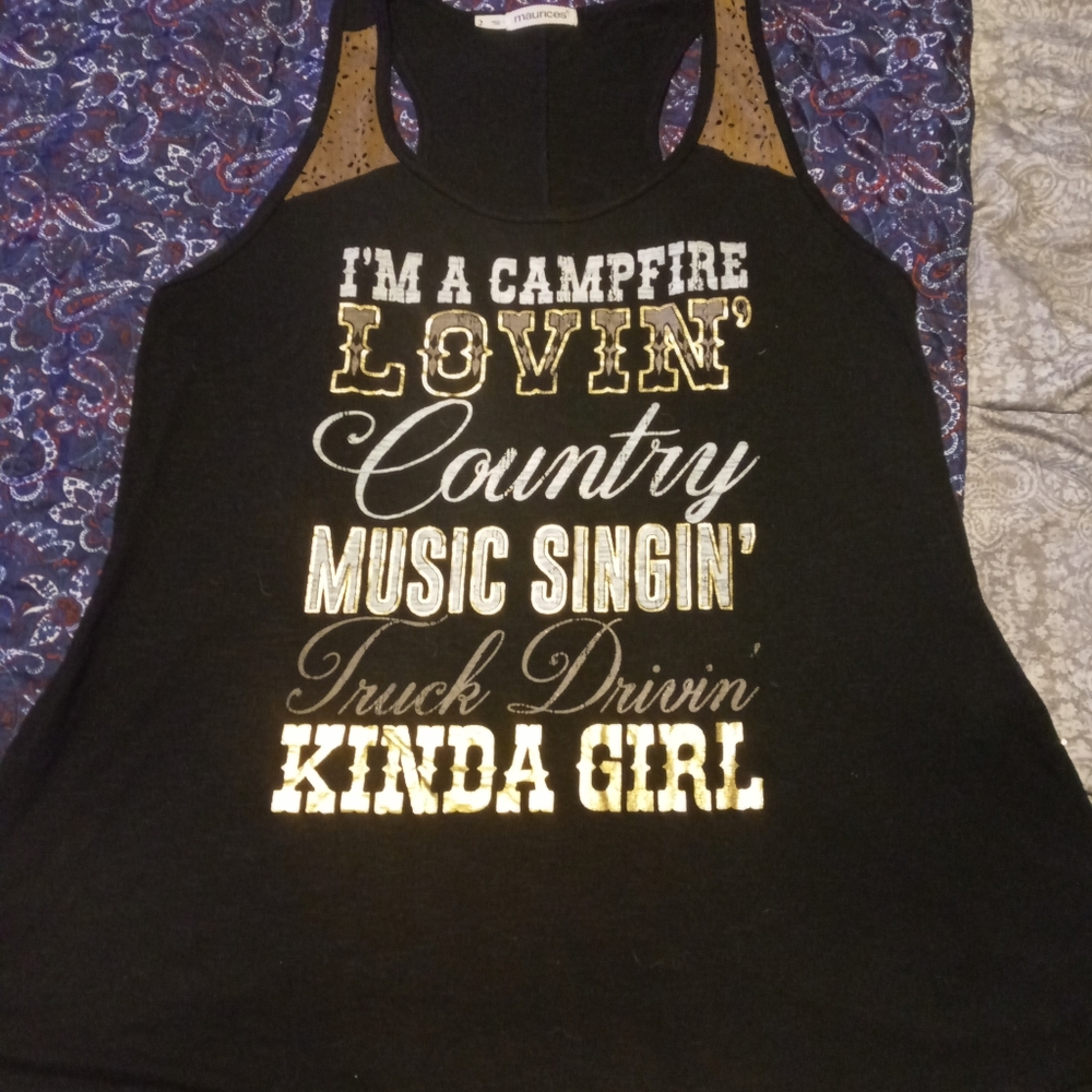 Womens Maurices graphic tank size 2 (22/24)
